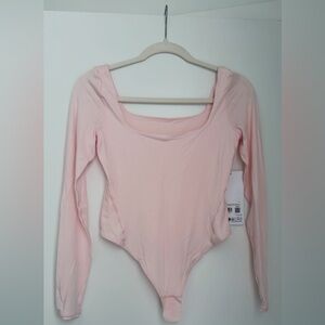 New strawberry milkshake Lululemon nulu long sleeve body suit